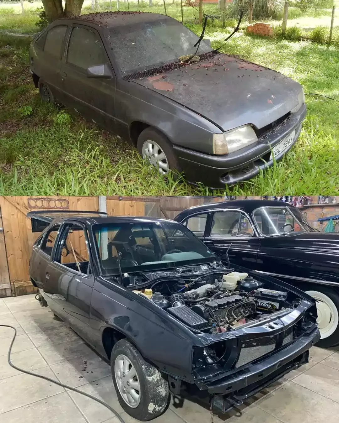 Antes e Depois do Kadett