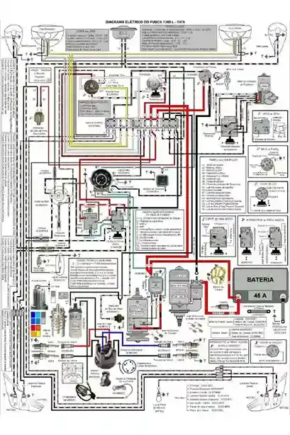 Esquema elétrico completo ilustrado