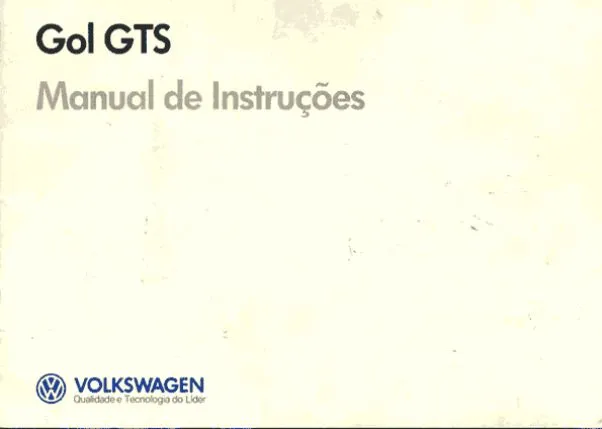 Imagem Manual Original Gol GTS