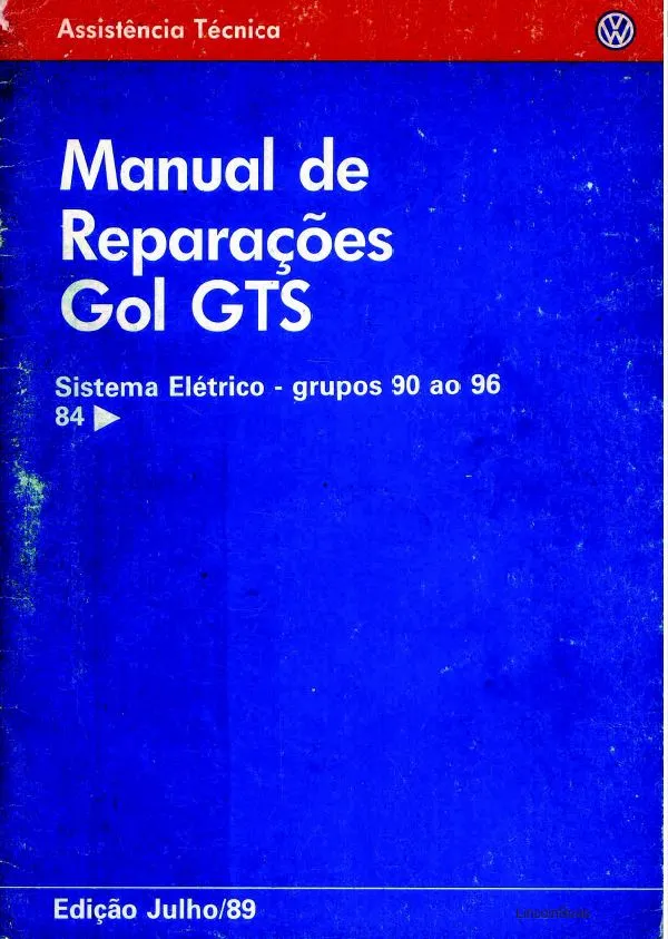 Imagem Manual Reparação Elétrica Gol GTS 